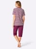 WITT WEIDEN Capri-Schlafanzüge in malve + malve-geringelt