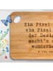 Mr. & Mrs. Panda Frühstücksbrettchen Spruch Designer Pixel Kunst... in Braun