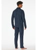 Schiesser Pyjama lang für Herren in graphite