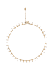 IZIA Women Chain Anklet in Gold White