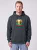 wat? Apparel Sweatshirt Hippies Bus in India Ink Grey