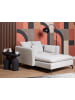Beliani Chaiselongue CHARMES in Beige/Schwarz - (W) 124 x (H) 72 x (L) 159 cm