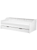 Beliani Tagesbett EDERN in Weiß - (W) 105 x (H) 66 x (L) 206 cm