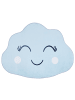 Beliani Kinderteppich CUMULUS in Blau/Weiß/Schwarz - (W) 90 x (H) 1 x (L) 120 cm