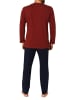 NORMANN Schlafanzug langarm Pyjama - 84604 in rot