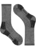 normani 2 Paar 100% Merino Wandersocken in Grau