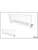 58 aufm Kessel HAUSBETT Kelci 90x200 Textilhimmel Rausfallschutz Buche massiv natur