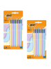 Bic 4 Farben Kugelschreiber Set in Pastell, in verschiedenen Farben, 12er Pack