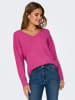 ONLY Feinstrick Pullover ONLRICA LIFE Longsleeve V-Ausschnitt in Rosa-2