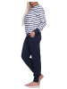 NORMANN Schlafanzug langarm Bündchen - 78676 in marine