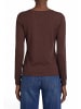 Zero  Langarm-Shirt mit Knopfleiste in Chocolate Plum