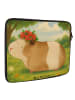 Mr. & Mrs. Panda Laptop Tasche Meerschweinchen Weisheit Design o... in Weiß