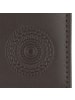 oxmox Leather Geldbörse RFID Schutz Leder 11 cm in braun-circle bloom