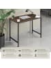 tectake Schreibtisch Jenkins Höhe 75,5 cm, Industrial Holz dunkel, rustikal