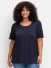 sheego T-Shirt in tiefblau