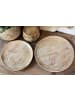 Chic Antique Platzteller TOURS mit Schnitzereien Mango Holz Hell 25 cm