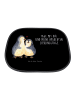 Mr. & Mrs. Panda Auto Sonnenblende Pinguin umarmen mit Spruch in Schwarz