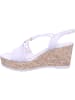 Marco Tozzi Keilsandalette in weiß