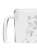 Mr. & Mrs. Panda Gravur Bierkrug Fuchs Lord ohne Spruch in Transparent