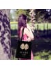 Mr. & Mrs. Panda Shopping Tasche Eulen Liebe mit Spruch in Schwarz