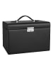 SONGMICS Schmuckkasten Bridie in Schwarz - (B)26 x (H)17.4 x (T)18.2 cm
