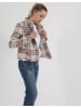 miracle of denim Cordjacke in Beige Lilac Check