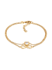 Elli Armband 925 Sterling Silber Herz, Infinity in Gold