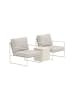 ebuy24 Lounge-Set Lissabon (3-teilig) Beige 40 x 40 cm