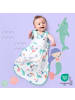 Schlummersack Babyschlafsack, 1.0 TOG in Weiß-Türkis