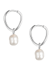 Glanzstücke München Ohrringe aus Sterling Silber mit Süßwasser-Zuchtperle in weiß