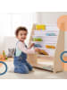 relaxdays Kinderbücherregal "Ablage" in Weiß/ Natur - (B)64 x (H)78 x (T)28 cm