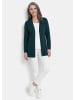 GOLDNER Kurzgröße:  Elegante Strickjacke mit Kaschmir in petrol