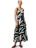 Zero  Jerseykleid mit Wickeloptik in BlackCream