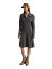 Marc O'Polo DENIM Polo-Strickkleid A-Shape in Anthra Melange