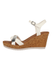 S.OLIVER RED LABEL Sandalen in Weiß/Silber