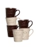 Ritzenhoff & Breker 6er Set Henkelbecher Usato in 360 ml in braun