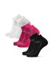 DANISH ENDURANCE Socken Aero Cycling Low-Cut in white pink black