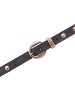 b.belt Nietengürtel Leder black