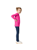 tectake Einfarbiges Langarm-Shirt für Kinder, pink