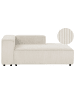 Beliani Chaiselongue ARDAL in Weiß/Schwarz - (W) 119 x (H) 68 x (L) 180 cm