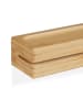 relaxdays Schlüsselbrett in Natur - (B)29,5 x (H)4,5 x (T)6 cm