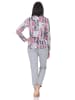 NORMANN Langarm Schlafanzug Pyjama - 84793 in grau