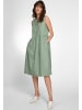 PETER HAHN Kleid Cotton in DEEP LICHEN GREEN