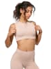 Yenita® Tanktop "Ribbed Collection" in Beige