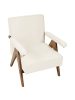 Beliani Sessel EVJE in Beige/Braun - (W) 65 x (H) 81 x (L) 57 cm