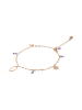 gaya Women Anklet in Rose Gold Blue