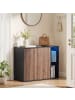 SONGMICS HOME Sideboard Kadin in walnussfarben-schwarz - (B)100 x (H)71 x (T)39 cm