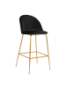 ebuy24 Barhocker Lausanne Schwarz 2er Set