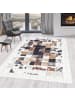 KADIMA DESIGN Teppich Flachgewebe Waschbar Patchwork PIZOL Strapazierfähig OEKO-TEX