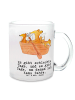 Mr. & Mrs. Panda Teetasse Fuchs Kanufahren mit Spruch in Transparent